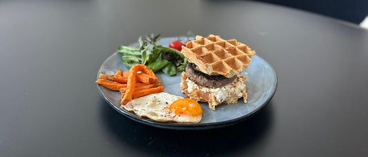 Waffle burger