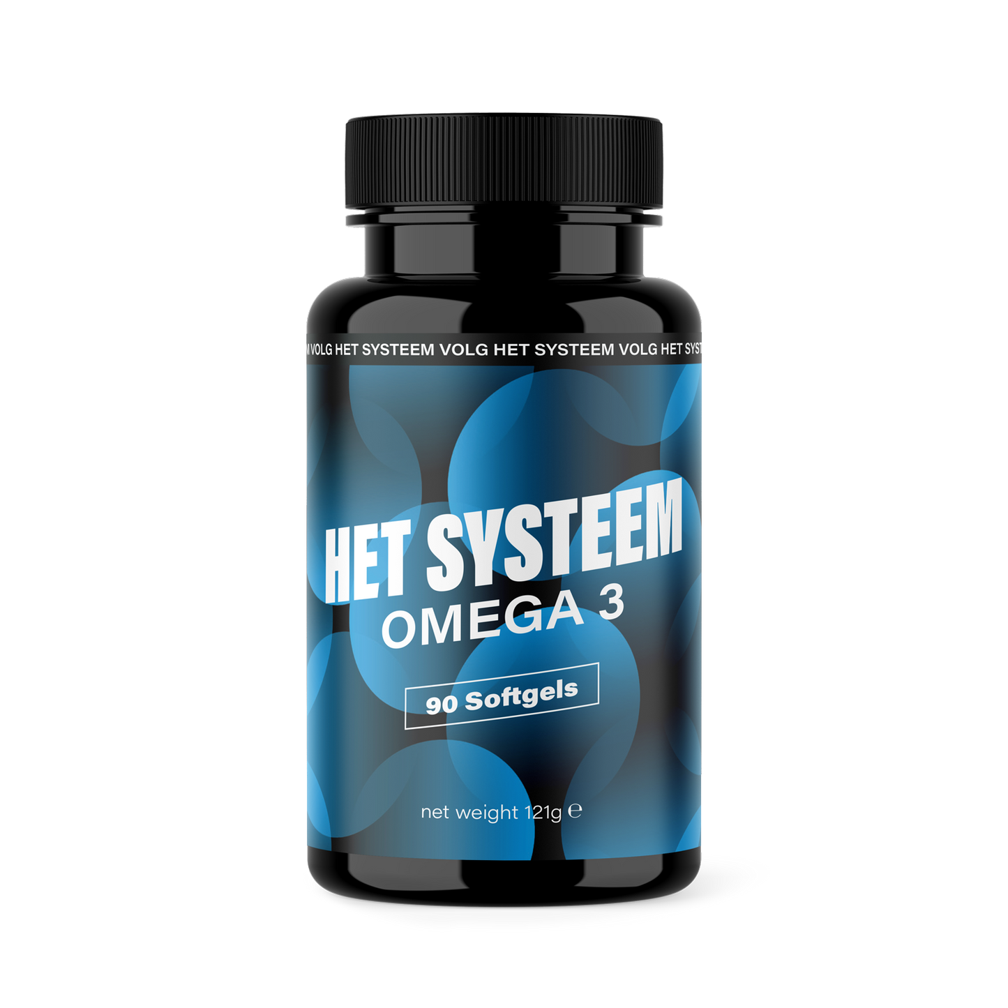 Het Systeem fitness en gezondheidsproduct, een pot Omega 3 90 softgels
