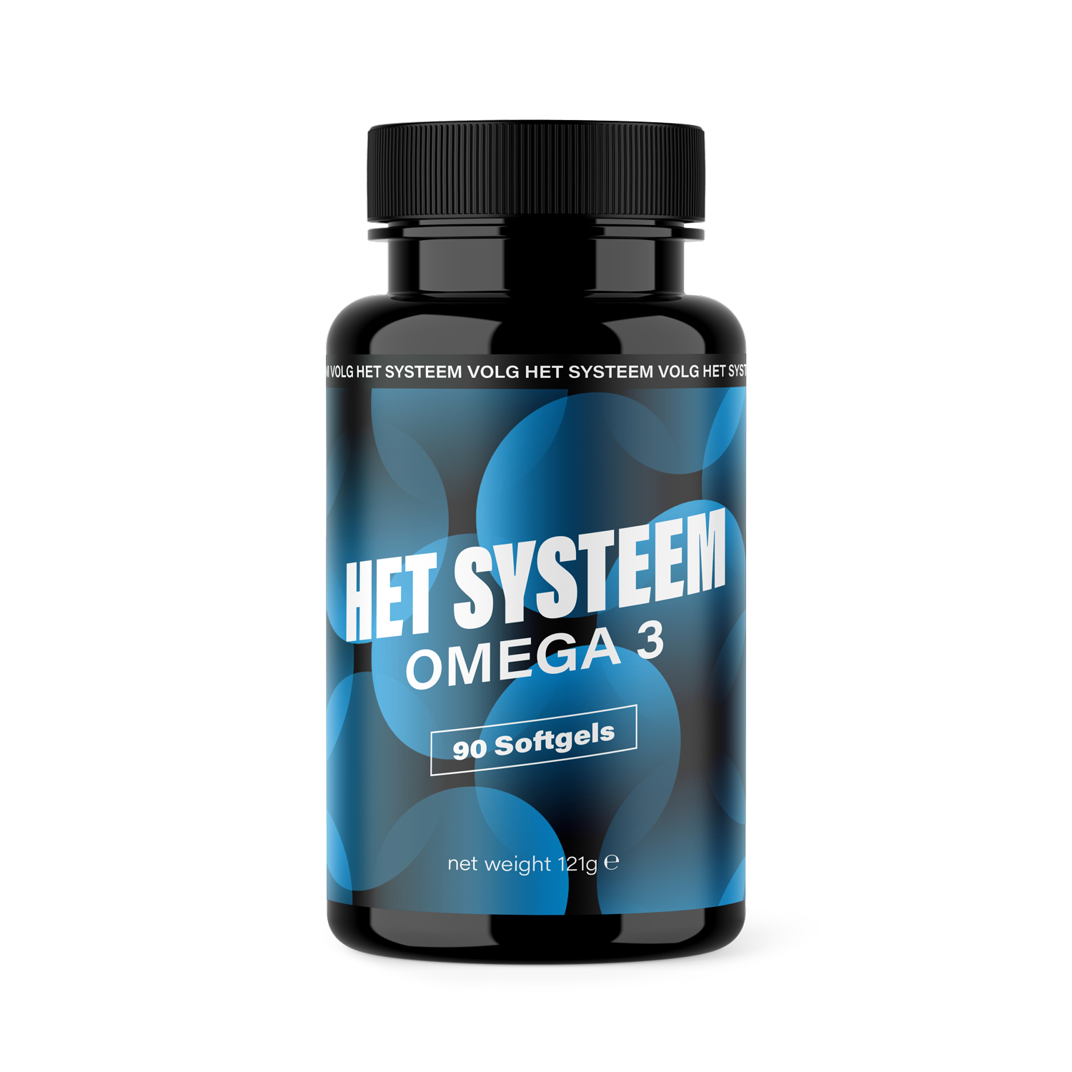 Het Systeem fitness en gezondheidsproduct, een pot Omega 3 90 softgels