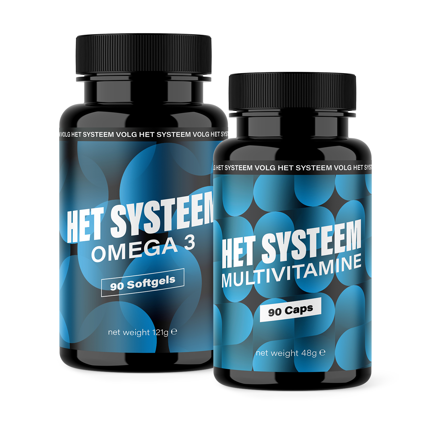 Het Systeem fitness en gezondheidsproducten, een combo Omega 3 en Multivitamine