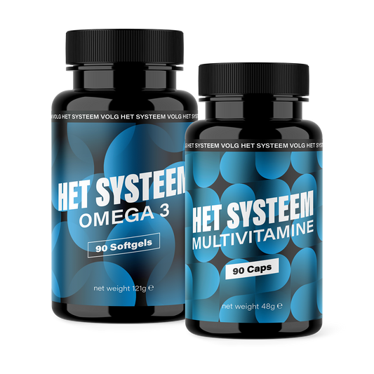 Het Systeem fitness en gezondheidsproducten, een combo Omega 3 en Multivitamine